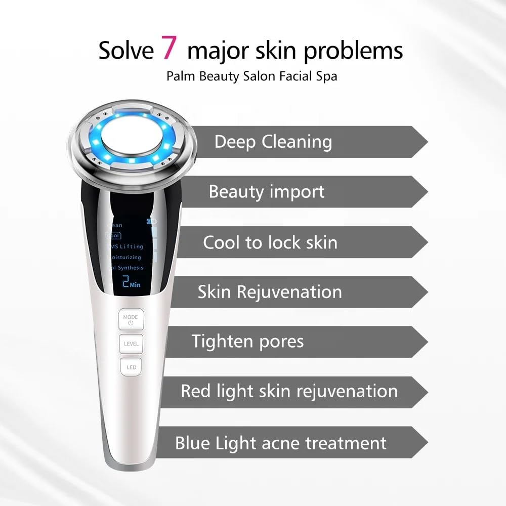 5 in One Hot & Cold Device | EMS, Anti-Aging, Rejuvenation, Micro-Vibration & Deep Cleansing |