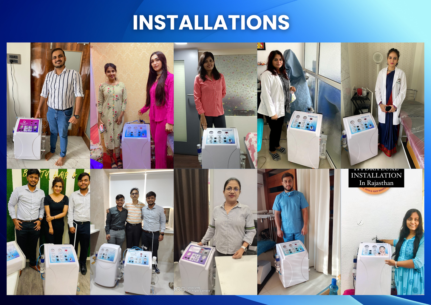 Hydraluxe RF 10 in One | Made in India Hydrafocial Machine | 2 Years Warranty | Radiofrequency + Hydrofacial
