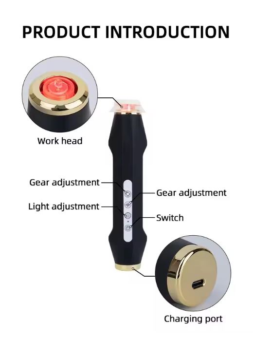 Oxygeneo Rechargeable Pen | Portable C02 Bubble Oxygenation Pen | 7 Color LED Light