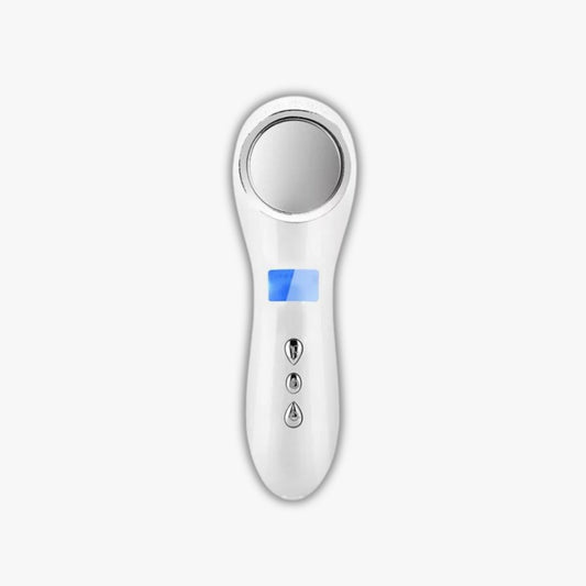 Hot and Cool Facial Massager Eye Massager Portable Handheld Sonic Electric Rechargeable Ion Facial Massager Hot Cold Machine Skin Care Device for Anti-Wrinkle Tightening