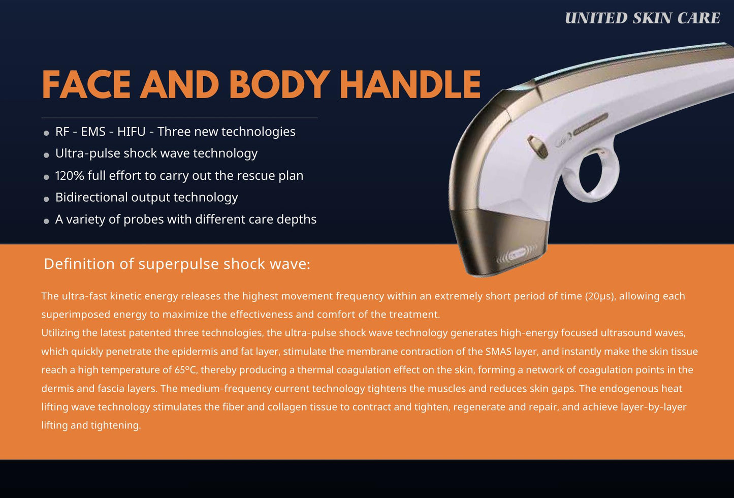 Quantus Q-Lift Pro Tri-HIFU | High Intensity Focused Ultrasound, Radio Frequency, EMS | 10 Cartridges