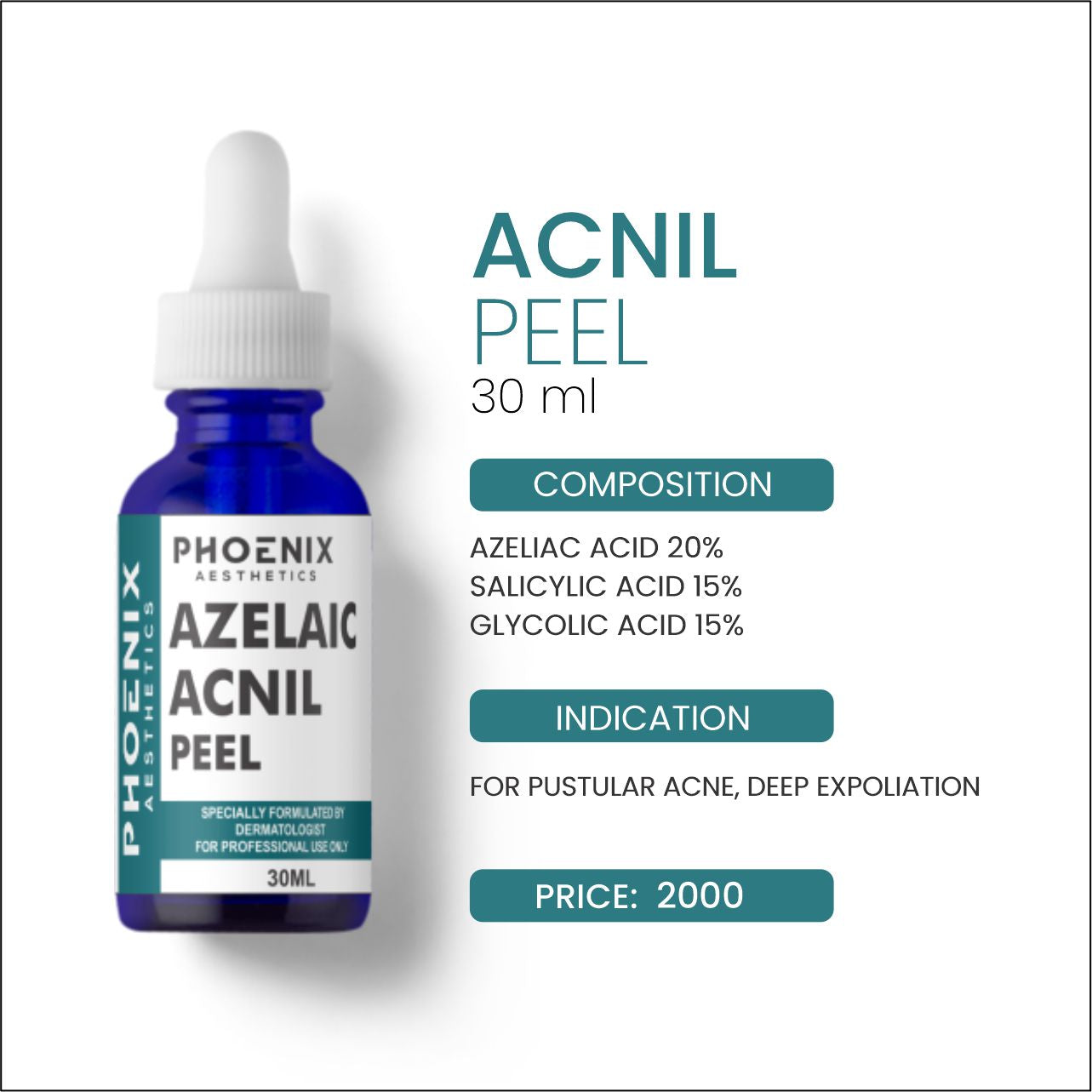 Azelic Acnil Peel, 30 Ml
