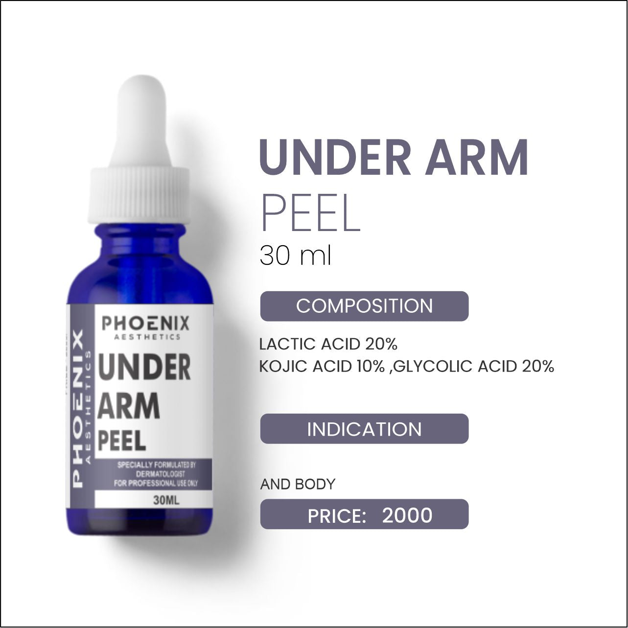 Under Arm Peel, 30 Ml