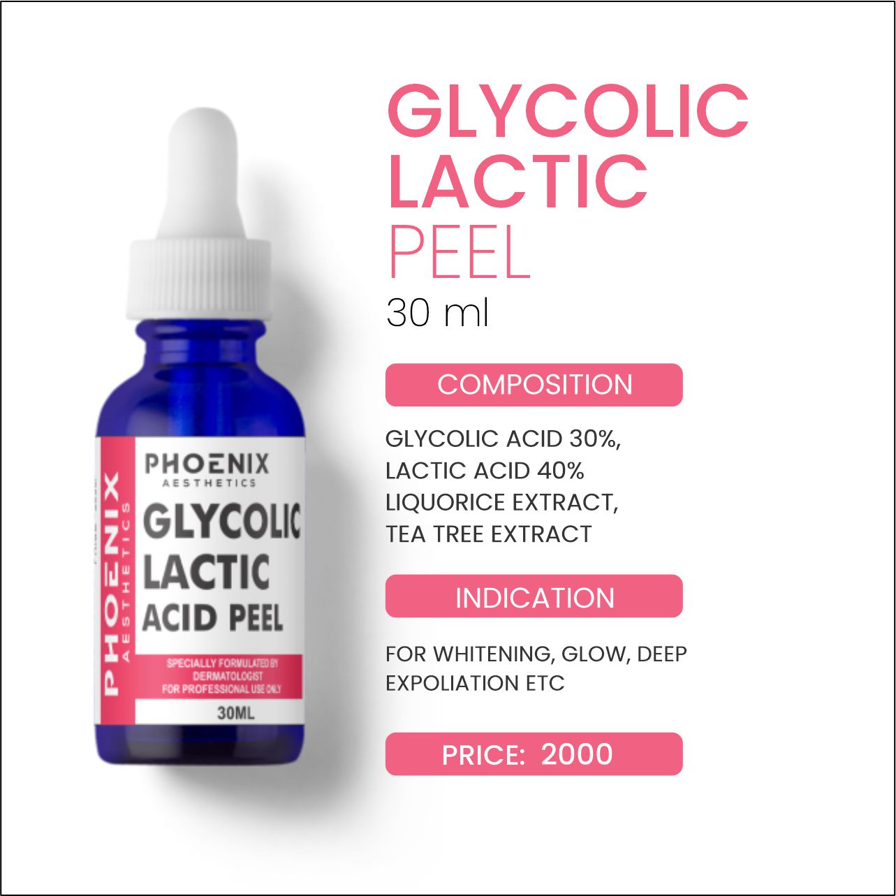 Glycolic Lactic Peel, 30 Ml