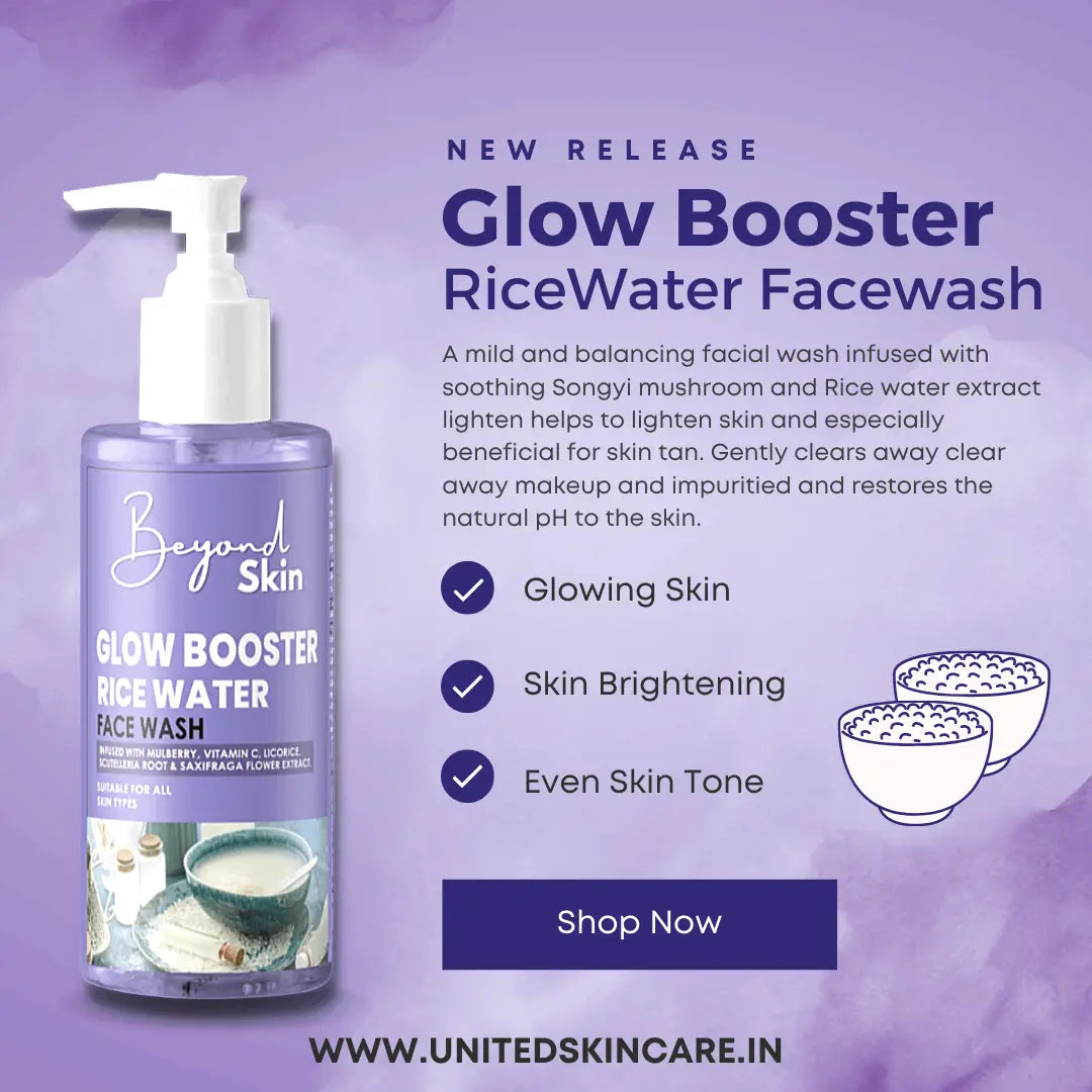 Rice Water Glow Booster Facewash With Licorice, Vitamin C And Songyi Mushroom Extracts | Best Facewash Under 499