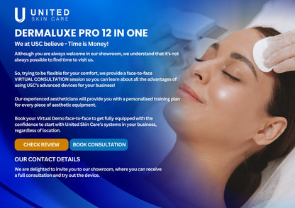 Dermaluxe Pro Hydra Facial 12 In One | Hydra facial | Crystal Dermabrasion | Diamond Dermabrasion | Made In India 3 years replacement guarantee | Alice Bubble Machine