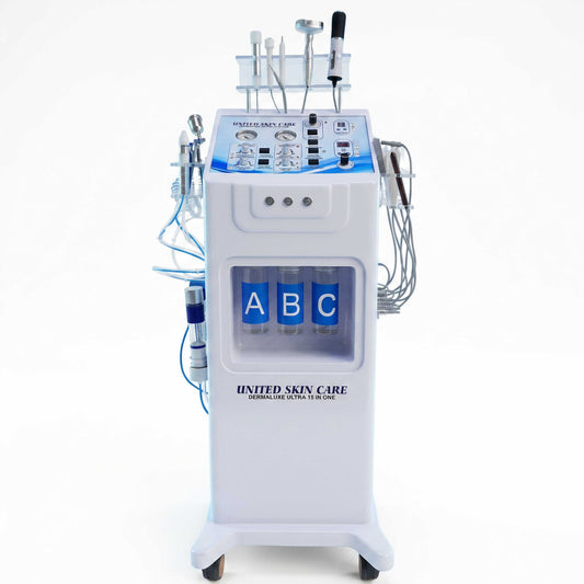 Dermaluxe Ultra Hydra Facial 15 in One | 3 Year Warranty | Made in India | Hydro Facial Dermabrasion Radio Frequency Meso Electroporation Oxygeneo
