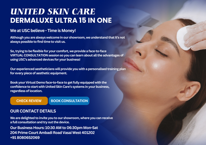 Dermaluxe Ultra 17 in One Hydra Facial | Made in India | 3 Years Warranty | Advanced Medifacial System