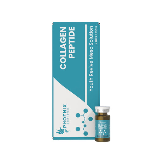 Collagen Peptide Meso Booster | COLLAGEN PEPTIDE 10% | Marine Collagen Vials | 10 Ml * 5 Vials
