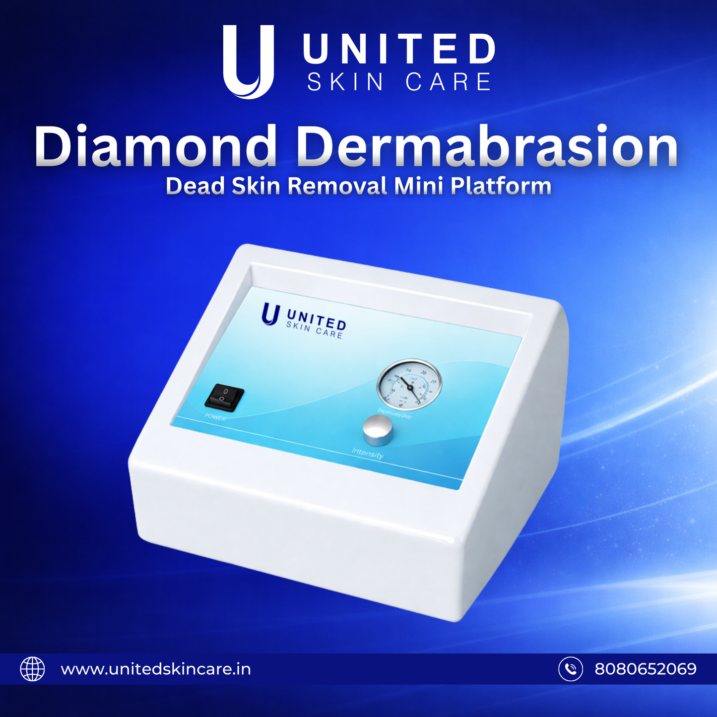 Diamond Microdermabrasion Machine -Made In India –2 year Warranty-Professional Suction Dermabrasion Device for Facial Skin Care | Deep Exfoliation, Blackhead Removal, Skin Rejuvenation Tool for Home & Clinic Use + 9 Skin Care Tips