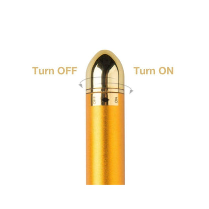 Portable Face 24k Gold Vibration Facial Beauty Roller Massager Stick Lift Skin Tightening Wrinkle Stick