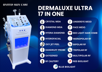 Dermaluxe Ultra 17 in One Hydra Facial | Made in India | 3 Years Warranty | Advanced Medifacial System