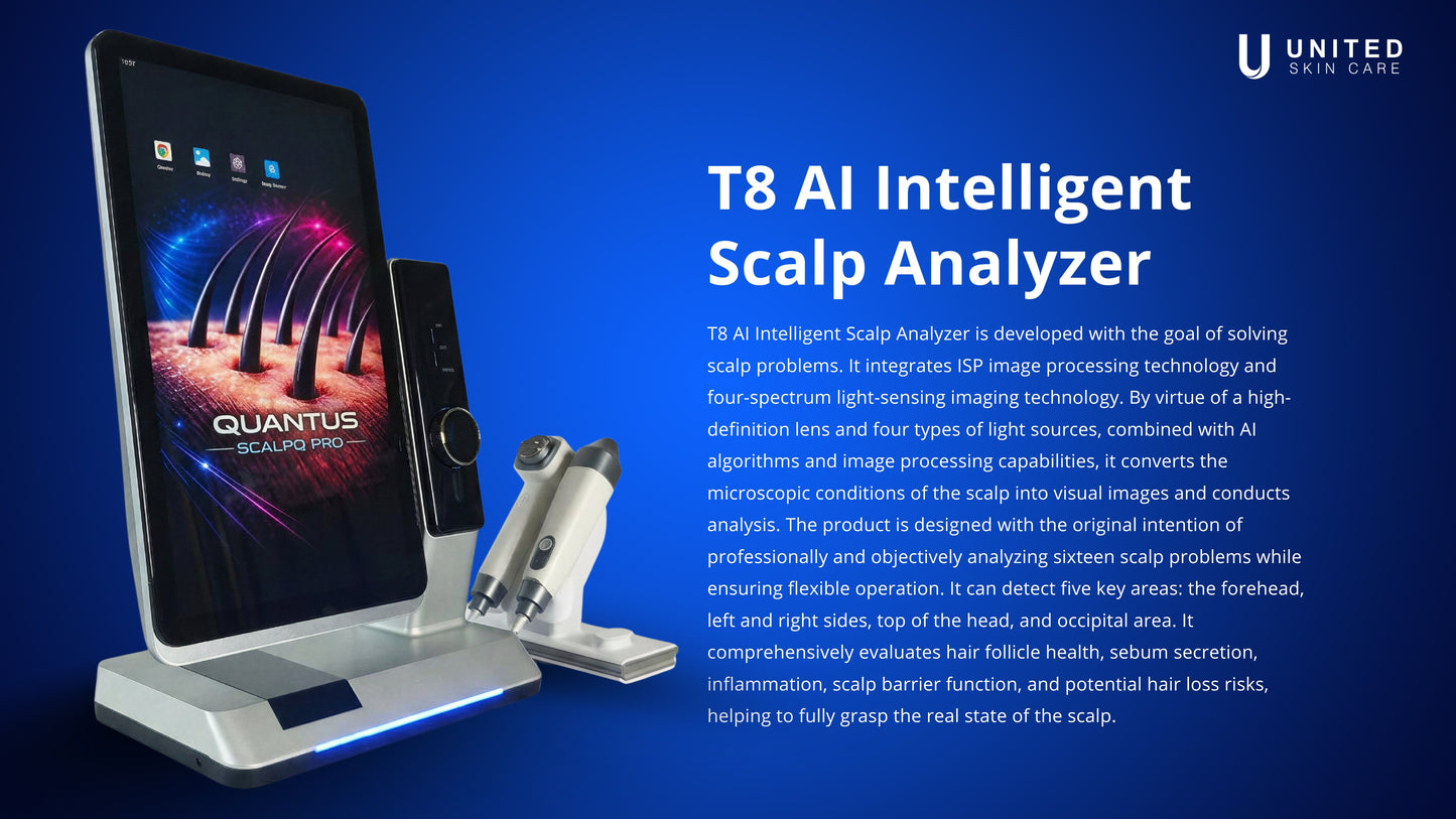 Quantus ScalpQ PRO | AI Intelligent Scalp Analyzer & Hair Follicle Detection System