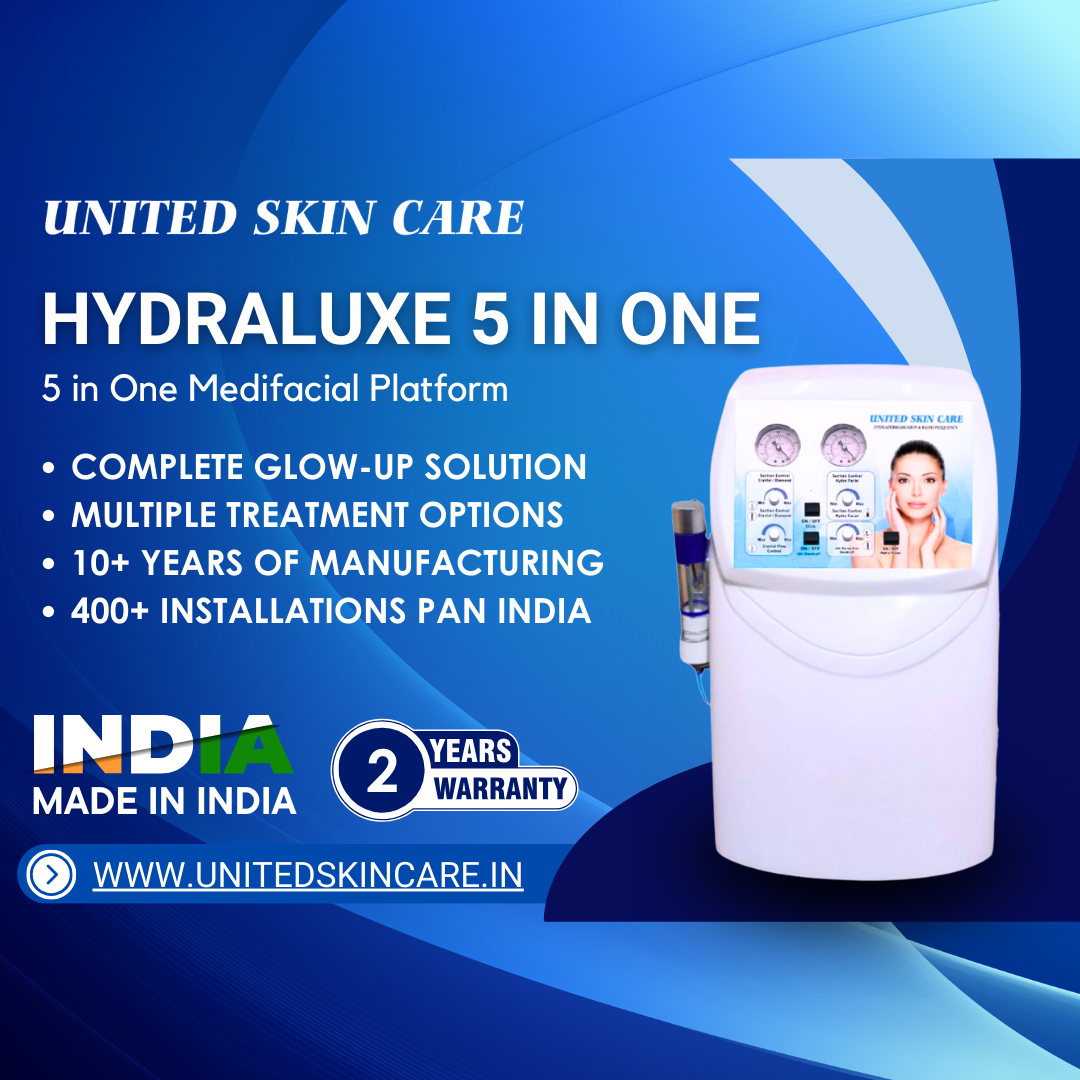 HydraLuxe 5 in one |Crystal da | Diamond mda| Oxyjetspray | Hydro Facial mda | Dandruff Exfoliator | 2 year replacement warranty