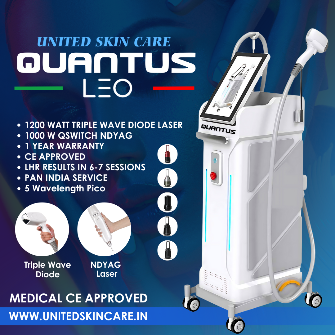 Quantus Leo  Diode With Pico Laser 2 In 1 | 1200 Watt Diode Laser and Hair Removal + 1000 Watt Pico Laser