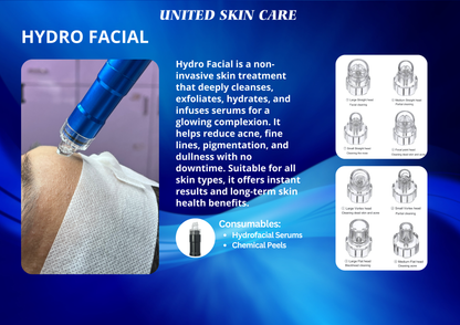 Hydraluxe 10 in One Hydra Facial | 2 Years Warranty | Hydra Facial, Radio Frequency, Micro Dermabrasion, Oxy Jet Spray, Cautery