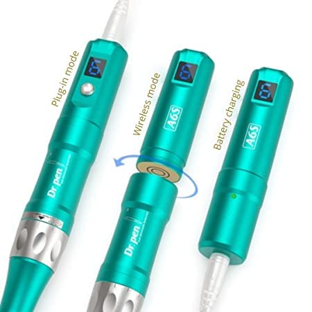 Dr. Pen Ultima A6S Professional Microneedling Pen - Wireless Derma Auto Pen - Best Skin Care Tool Kit for Face and Body - 2 Cartridges (16pin)