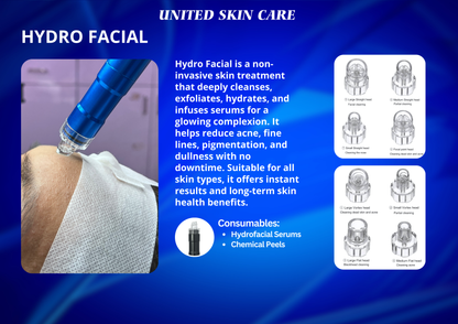 HydraLuxe 5 in One Hydra Facial |Crystal & Diamond MDA | Oxy Jet Spray | Hydro Facial MDA | Dandruff Exfoliator | 2 Years Replacement Warranty