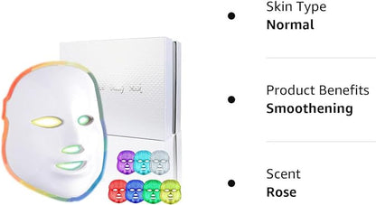 LED FACE MASK FOR LIGHT THERAPY 7 Color LED Mask Photon Light Skin Rejuvenation Therapy