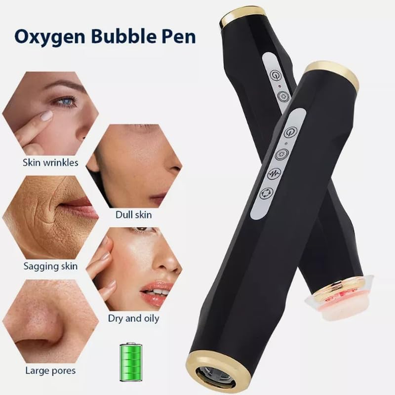 Oxygeneo Rechargeable Pen | Portable C02 Bubble Oxygenation Pen | 7 Color LED Light