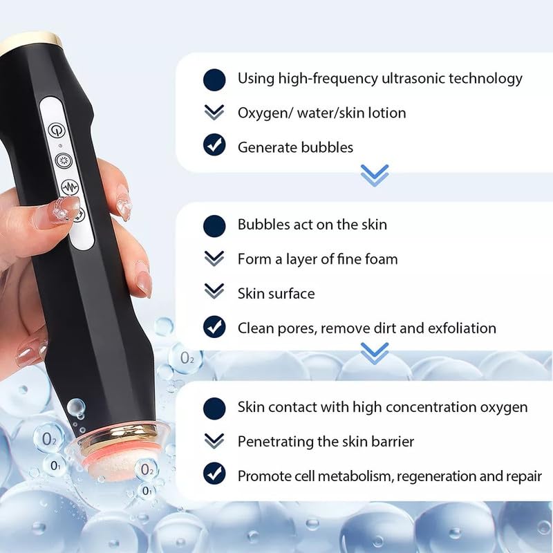 Oxygeneo Rechargeable Pen | Portable C02 Bubble Oxygenation Pen | 7 Color LED Light