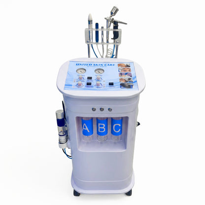 HydraLuxe 5 in One Hydra Facial |Crystal & Diamond MDA | Oxy Jet Spray | Hydro Facial MDA | Dandruff Exfoliator | 2 Years Replacement Warranty