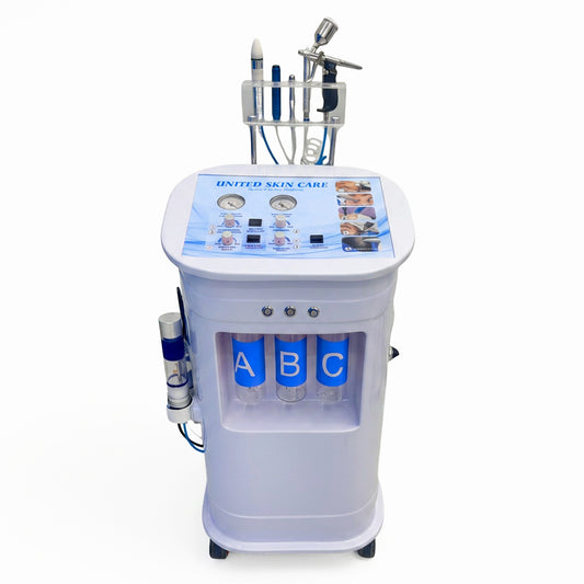 HydraLuxe 5 in One Hydra Facial |Crystal & Diamond MDA | Oxy Jet Spray | Hydro Facial MDA | Dandruff Exfoliator | 2 Years Replacement Warranty