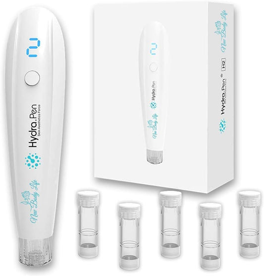 Hydra Pen H2 Microneedling Pen Automatic Serum Applicator Hydrapen Skin Care Tool for Home Personal Use with needles