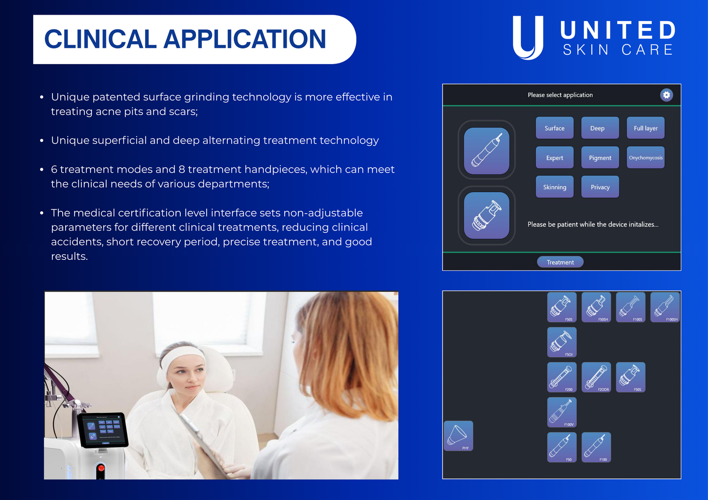 Quantus Ultra Beam CO2 Fractional Laser Machine | 60W True Power | 10600nm UltraPulse | Skin Resurfacing, Acne Scars, Pigment & Scar Removal | FDA & CE Approved | United Skin Care