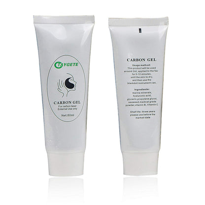 Carbon Gel | 80ml Gel Cream Carbonfacial | Oil Cleansing, Rejuvenation, Acne Treatment | NdYAG QSwitch Laser