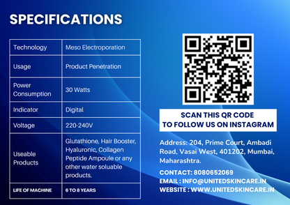 Meso Electroporation | Mesotherapy Machine Made In India |