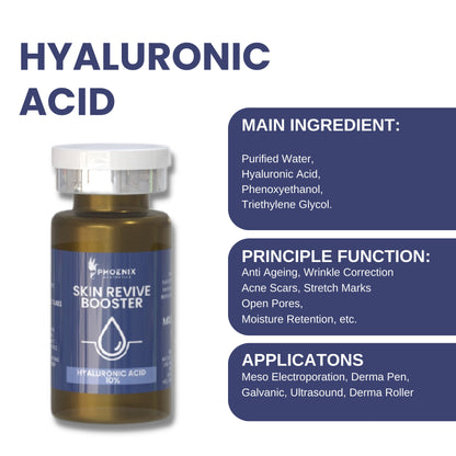 Hyaluronic 10% Meso Solution Skin Revive Booster for scars open pores hydration | Micro needling Meso Electroporation