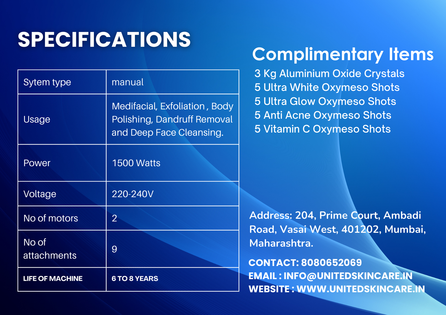 Hydraluxe Hydro Facial 9 in One | Made in India | 2 Years Warranty | 9 in One Medifacial Platform