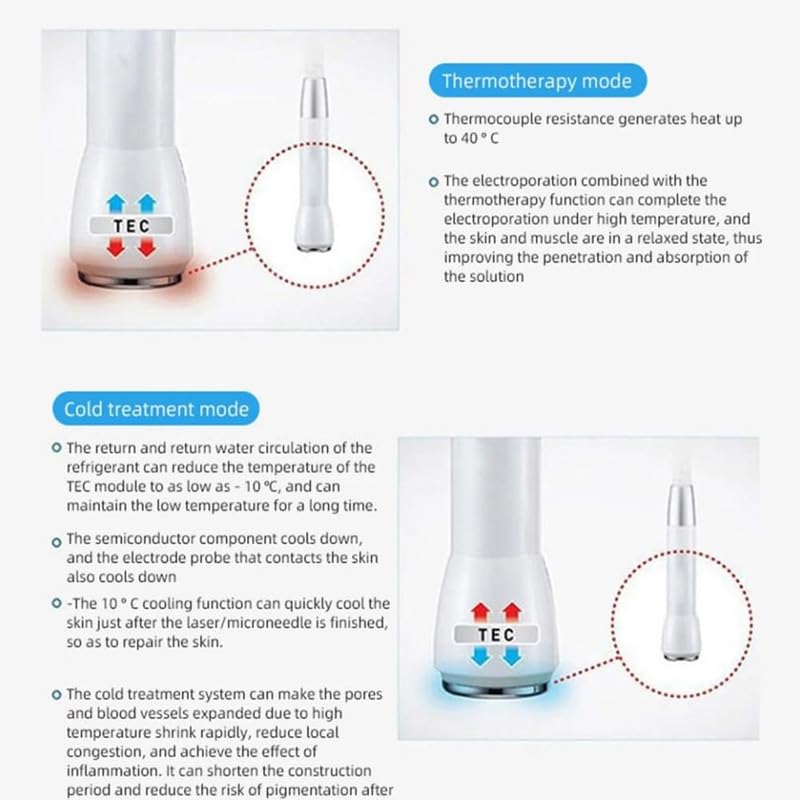 Dcool Skin Cool Hot+Cold Meso Electroporation Machine