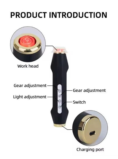 Oxygeneo Rechargeable Pen | Portable C02 Bubble Oxygenation Pen | 7 Color LED Light