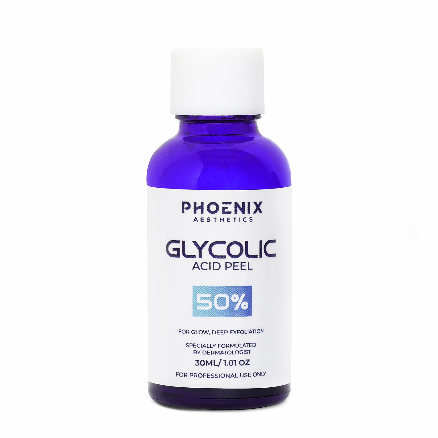 GLYCOLIC PEEL 50% – High-Strength AHA Resurfacing Exfoliating Chemical Peel (30 ml)