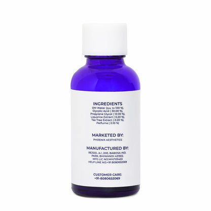 GLYCOLIC PEEL 30% – Professional AHA Deep Exfoliating Radiance Chemical Peel (30 ml)