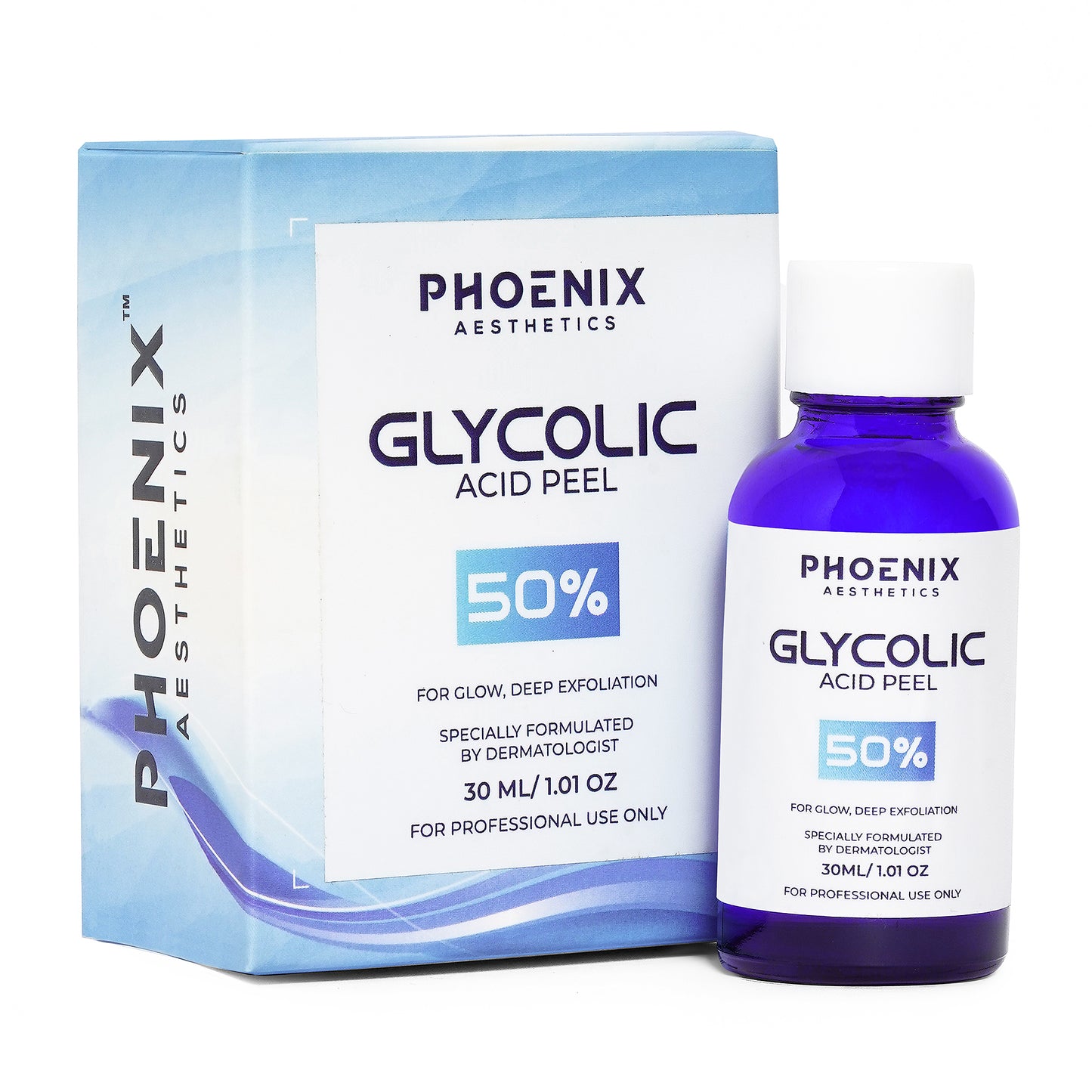 GLYCOLIC PEEL 50% – High-Strength AHA Resurfacing Exfoliating Chemical Peel (30 ml)
