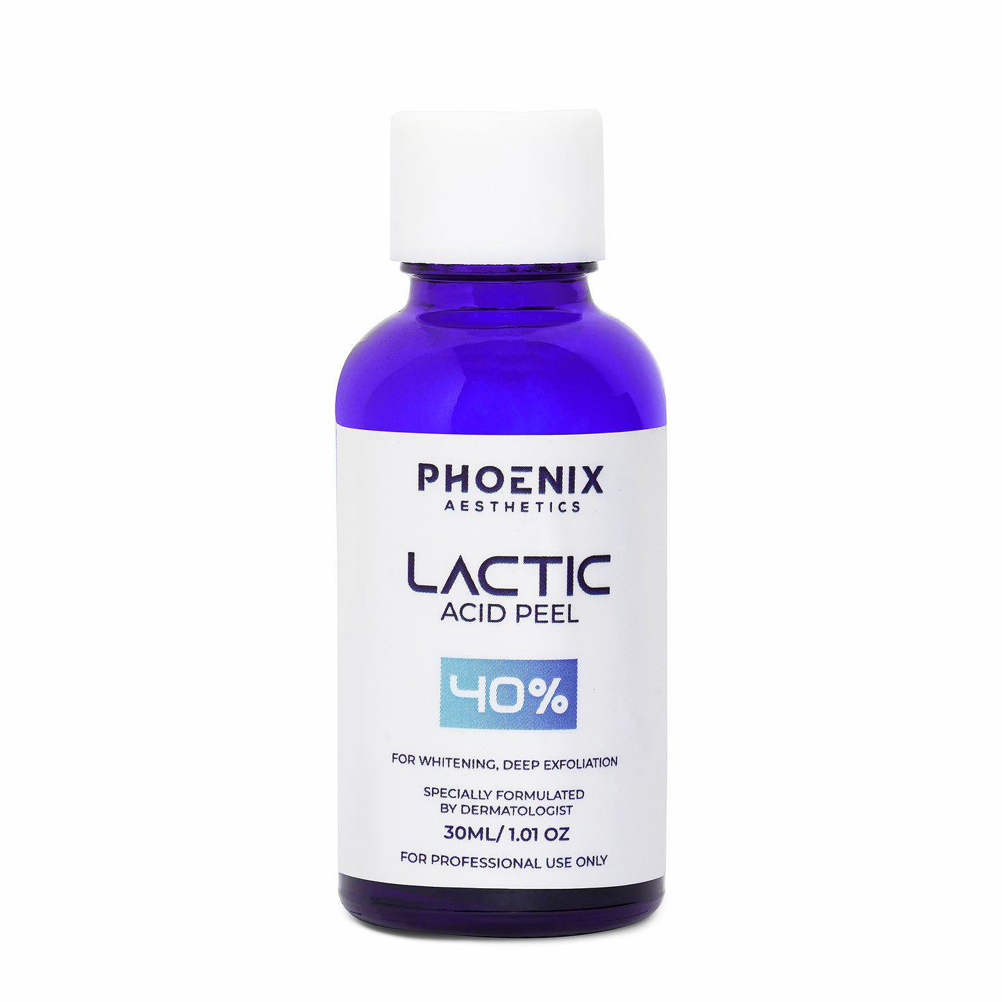 LACTIC PEEL 40% – High-Strength AHA Hydrating Exfoliating Chemical Peel (30 ml)