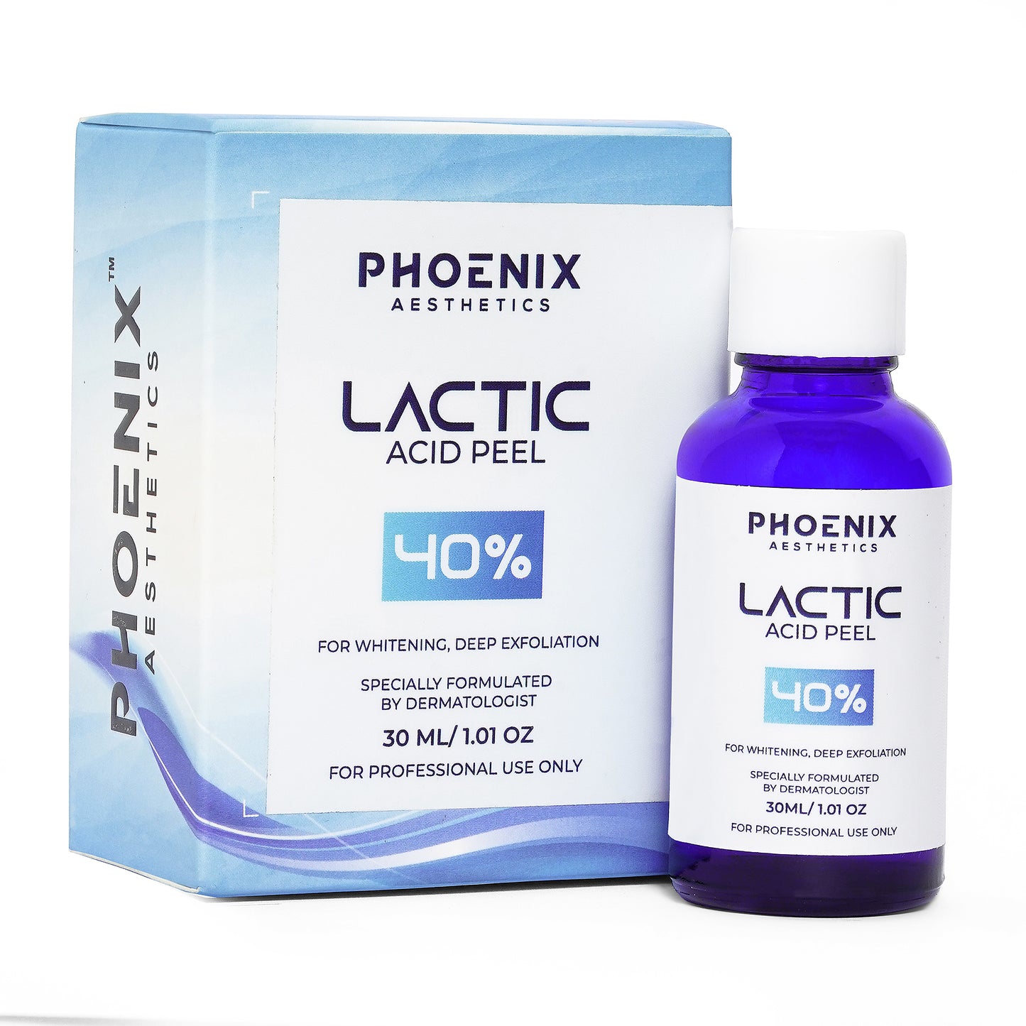 LACTIC PEEL 40% – High-Strength AHA Hydrating Exfoliating Chemical Peel (30 ml)