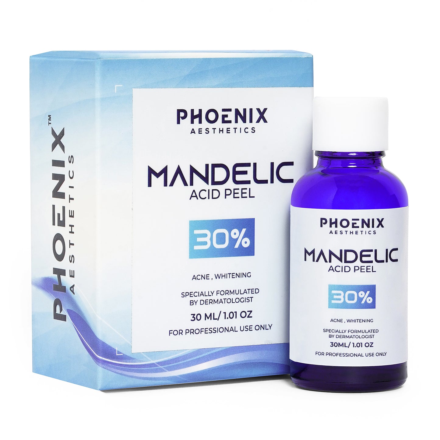 MANDELIC PEEL 30% – Professional AHA Exfoliating Brightening Chemical Peel (30 ml)