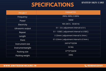 Quantus Q-Lift Pro Tri-HIFU | High Intensity Focused Ultrasound, Radio Frequency, EMS | 10 Cartridges