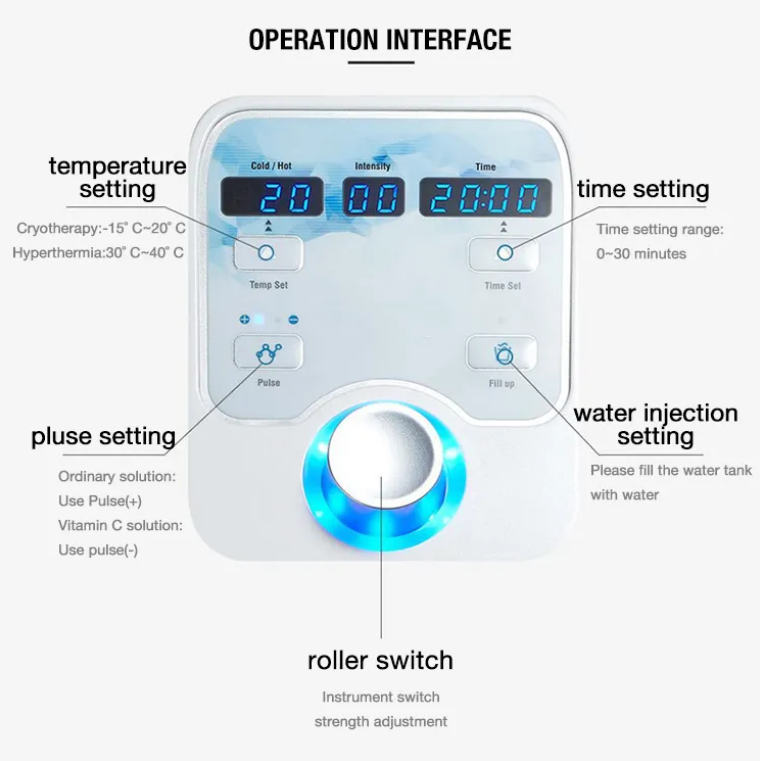 D Cool | Meso Electroporation Machine with Heating & Cooling Probe