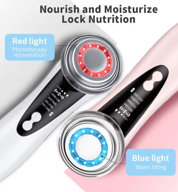 5 in One Hot & Cold Device | EMS, Anti-Aging, Rejuvenation, Micro-Vibration & Deep Cleansing |