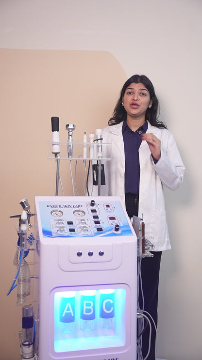 Dermaluxe Ultra Hydra Facial 15 in One | 3 Year Warranty | Made in India | Hydro Facial Dermabrasion Radio Frequency Meso Electroporation Oxygeneo