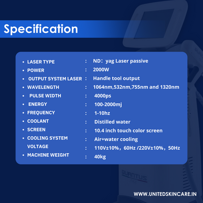 Quantus Stella QSWITCH NDYAG Laser