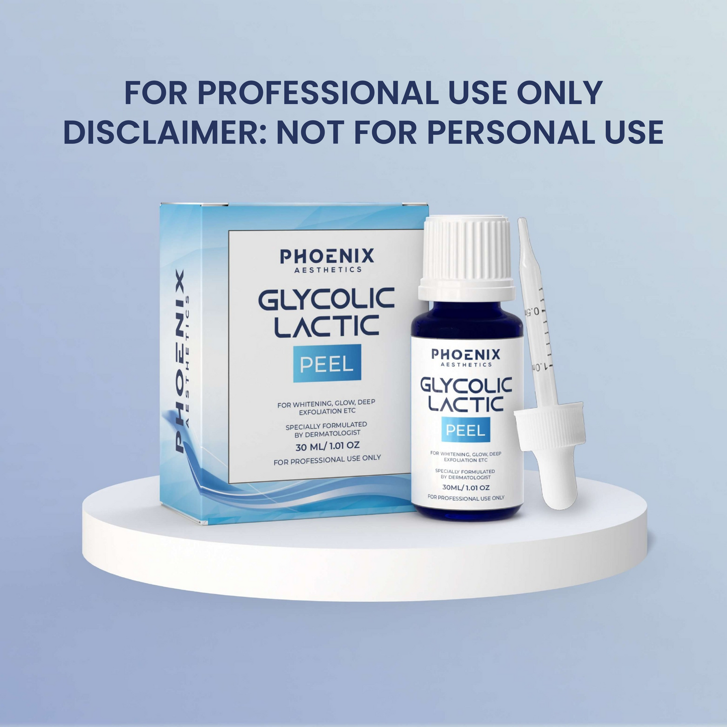 GLYCOLIC LACTIC PEEL – Dual AHA Exfoliating Brightening Chemical Peel (30 ml)