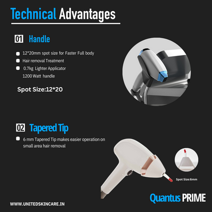 Quantus Prime Fda approved 1200w Triple wave Vertical Diode Laser