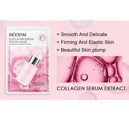 Mooyan Hydrofacial Collagen Sheet Masks | Pack of 5