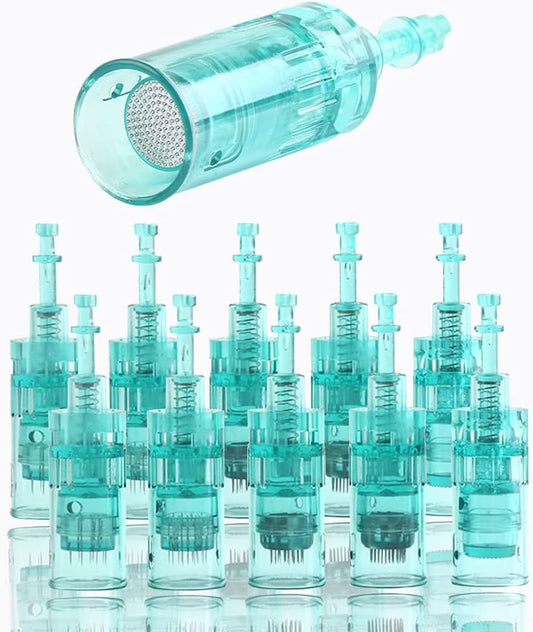 A6s Nano-Pin Microneedling Cartridge for A6s Pen Pack Of 10  – Professional Needle Tip for Skin Rejuvenation, Acne Scars & Fine Lines
